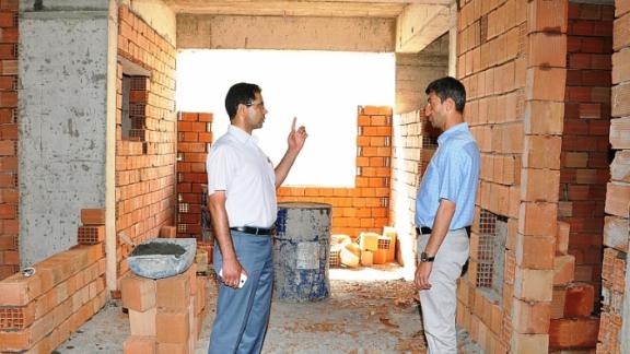 Milli Eğitim Müdürü Çelik Petrol Ofisi İlkokulu Ek Bina İnşaatını İnceledi