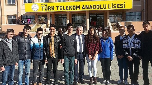 Milli Eğitim Müdürü Aslan Türk Telekom Anadolu Lisesini Ziyaret Etti