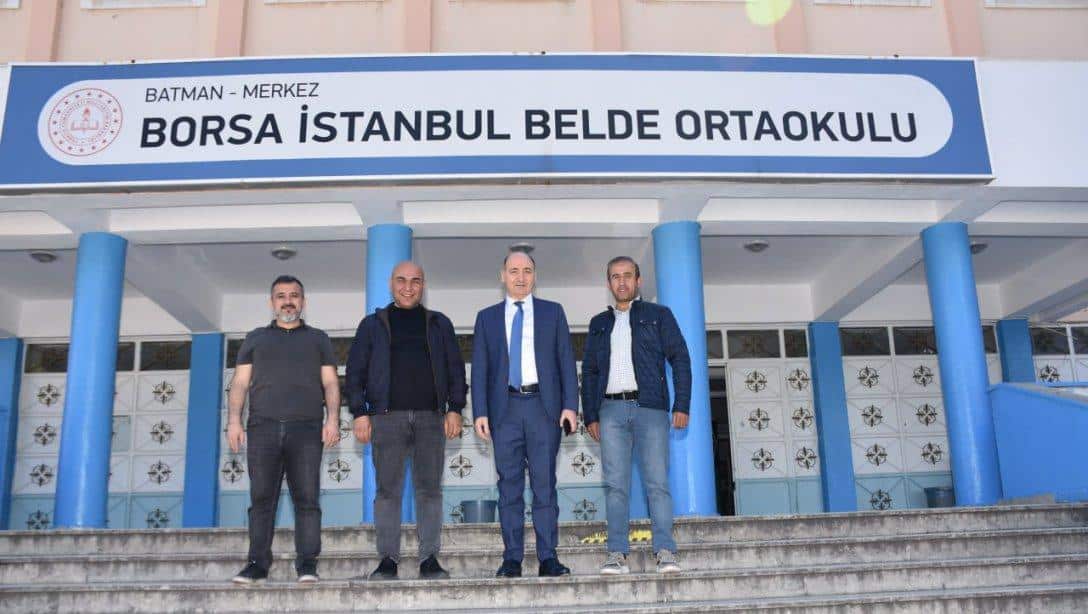 İl Müdürümüz Cumhuriyet ve Borsa İstanbul Belde Ortaokulunu Ziyaret Etti