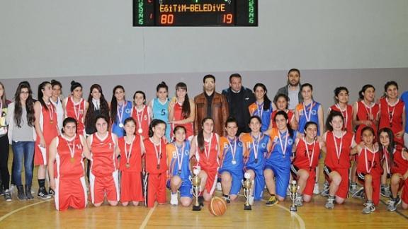 Eğitimspor Genç Kızlar Basketbol Liginde Şampiyon 