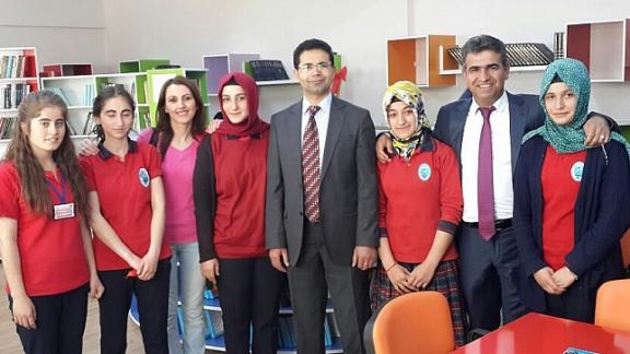 Milli Eğitim Müdürü Mehmet Çelik  Yahya Kemal Beyatlı Anadolu Lisesinin Z- Tipi Kütüphanesini Törenle Açtı