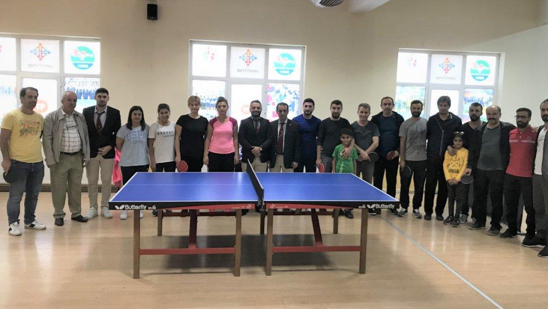 'Türkiye Öğretmenler Kupası' Masa Tenisi İl Müsabakaları Sona Erdi