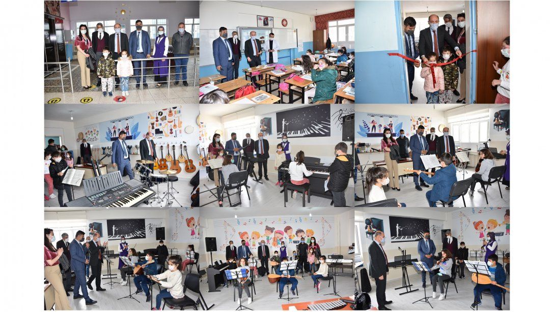 İl Müdürümüz Kültür İlkokulunda Müzik Atölyesinin Açılışını Yaptı
